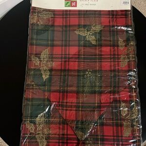 NWT Golden Plaid Runner